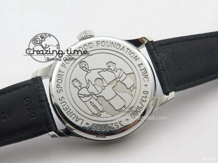 MIROTIME 0301 Portuguese Real PR IW500112 ZF 1:1 Laureus Edition On Black Leather Strap A Flexible 7369